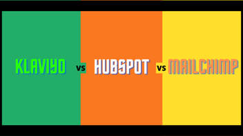 HubSpot VS Mailchimp VS Klaviyo CRM - Vilken bör du välja?